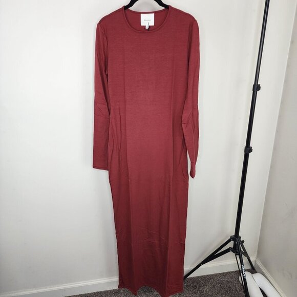 NWT Reformation Tommie Knit Maxi Dress Chianti/Wine Medium - Picture 6 of 15